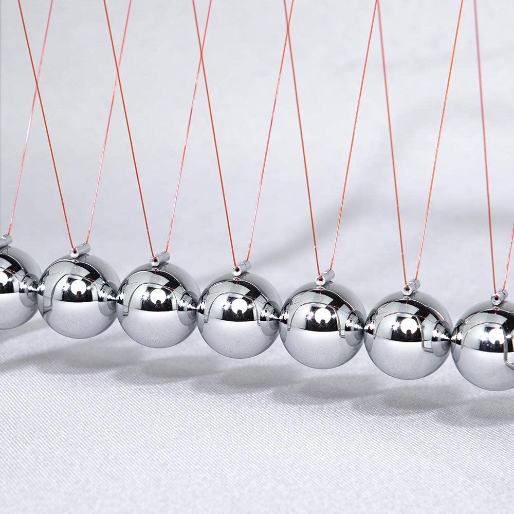 CERROPI Classic 7 Balls Newton'S Cradle (Swing 25S, Metal Stand) image number 1