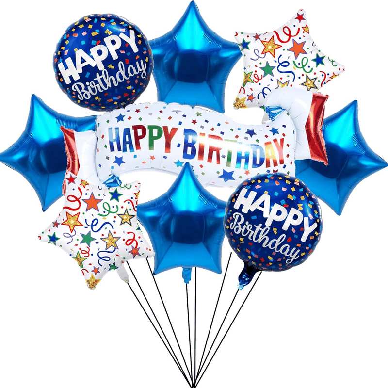 Birthday Decoration Set Colorful Happy Birthday Banner Balloon for Girls Boys Kids & Adults Birthday Decorations and Party Supplies (Birthday E) image number 4