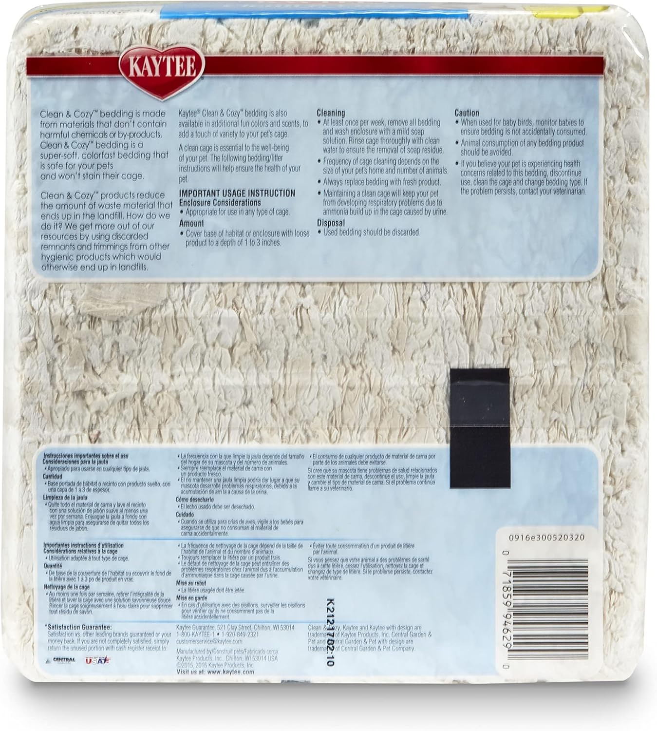 Kaytee Clean & Cozy White Bedding, 12.3 Liter image number 5