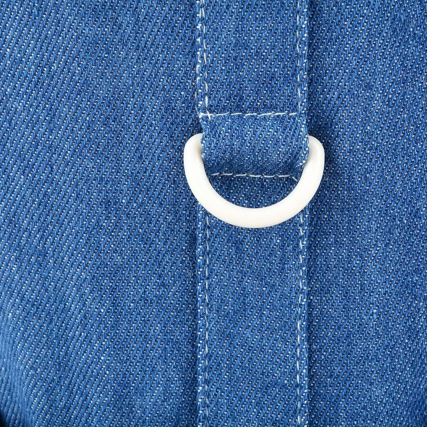 Pet Denim Harness Vest Shirt with D-Ring for Small Dogs Cats Soft Comfort Ruffles Jean Jacket for Outdoor Walking (Dark Blue, S) image number 5