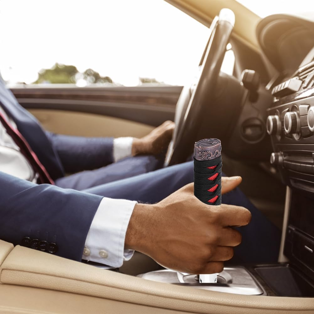 Joyzan Katana Sword Shift Knob，Samurai Catchers Gear Shifter Stick Universal Automobile Spare Part Grip Speed Handle Lever Cover Kit with Adapter Manual Automatic Transmission Racing Car Truck Vehicle image number 6