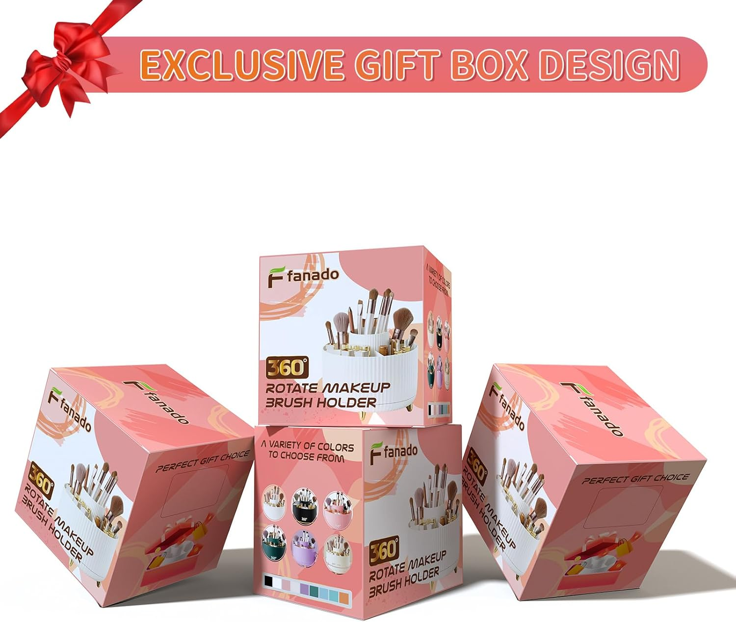 360&deg; Rotating Makeup Organizer Countertop, Lazy Susan Organizer, Makeup Organization Skincare Storage for Vanity, Desktop, Bathroom (Rotate Makeup Organizer Large-White) image number 5