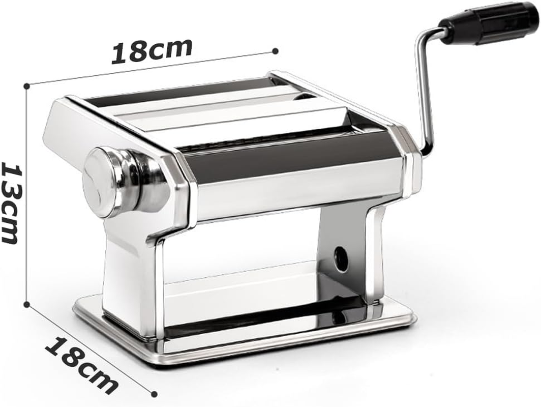 Noodle Making Machine,Pasta Maker,Hand Crank Noodles Maker, Pasta Roller,Rocker Press Sheeter,For Pasta, Dumpling Skin, Spaghetti, Fettuccine image number 4