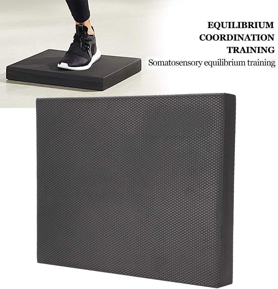 Extra Thick Exercise Balance Pad, Foam Yoga and Knee Pad, Non-Slip Core Stability Disc for Physical Therapy, Balance Workouts, Strength Training, and Floor Exercises