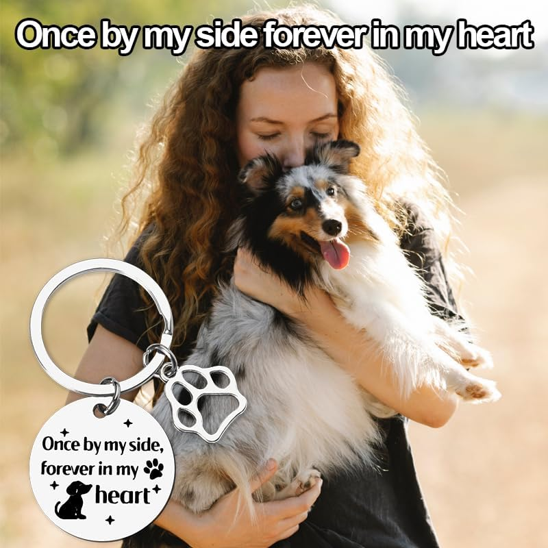 Pet Dog Sympathy Memorial Gifts for Loss of Puppy Bereavement Gifts for Dog Lovers Keychain Gifts for Dog Owner Keychains image number 3