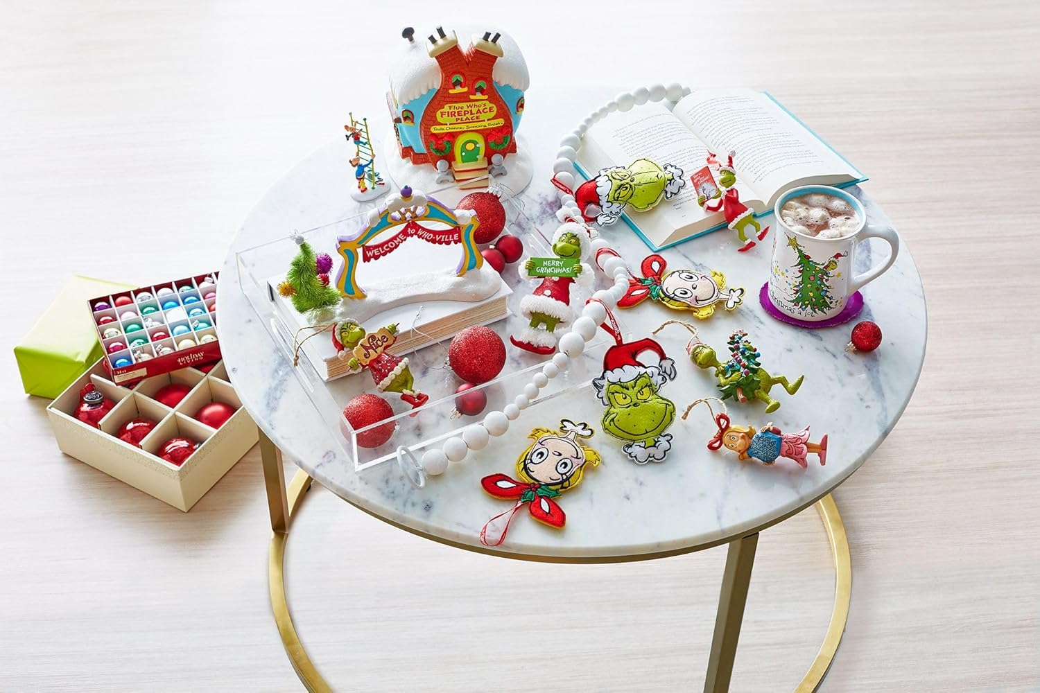 Department 56 Dr. Seuss Grinch Village Accessories Little Flue Who Figurine, Stone Resin Hand Crafted Collectible Christmas Figurines Home Decor Sculpture Statue, 4 Inch, Multicolor image number 2