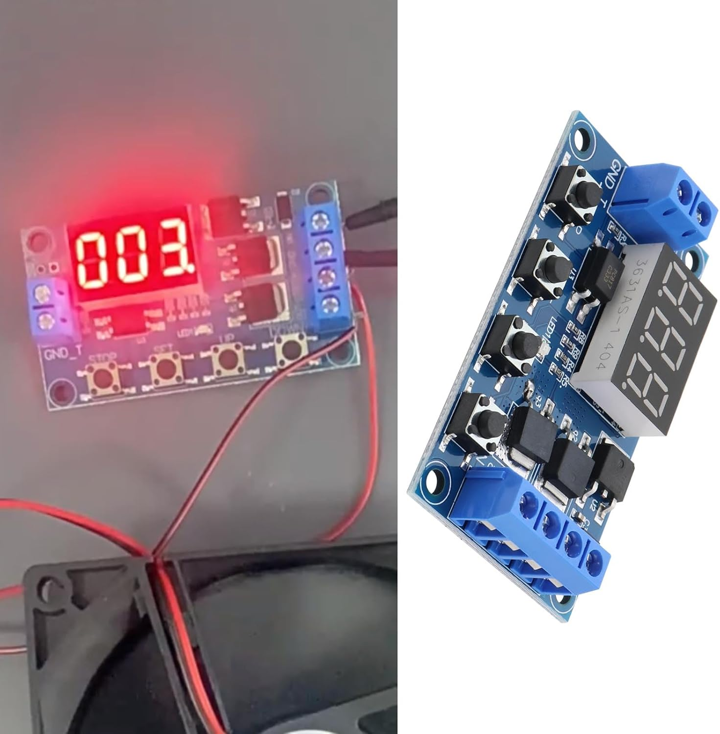 2Pcs DC5-36V Multi Function Delay Relay Module Dual MOS Trigger Digital LED Relay Board Cycle Delay Switch Timer Delay Controlling DC Motors Lights image number 2