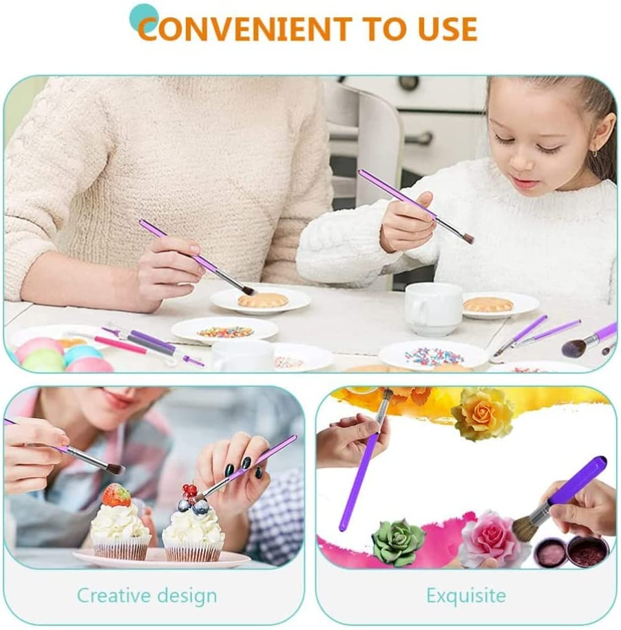 8Pcs Cake Baking Brush Set, Multi-Functional Food Painting Brush Tools, Cookie & Sugar Cake Brushes, BBQ Baking Brush, DIY Food Brushes image number 5