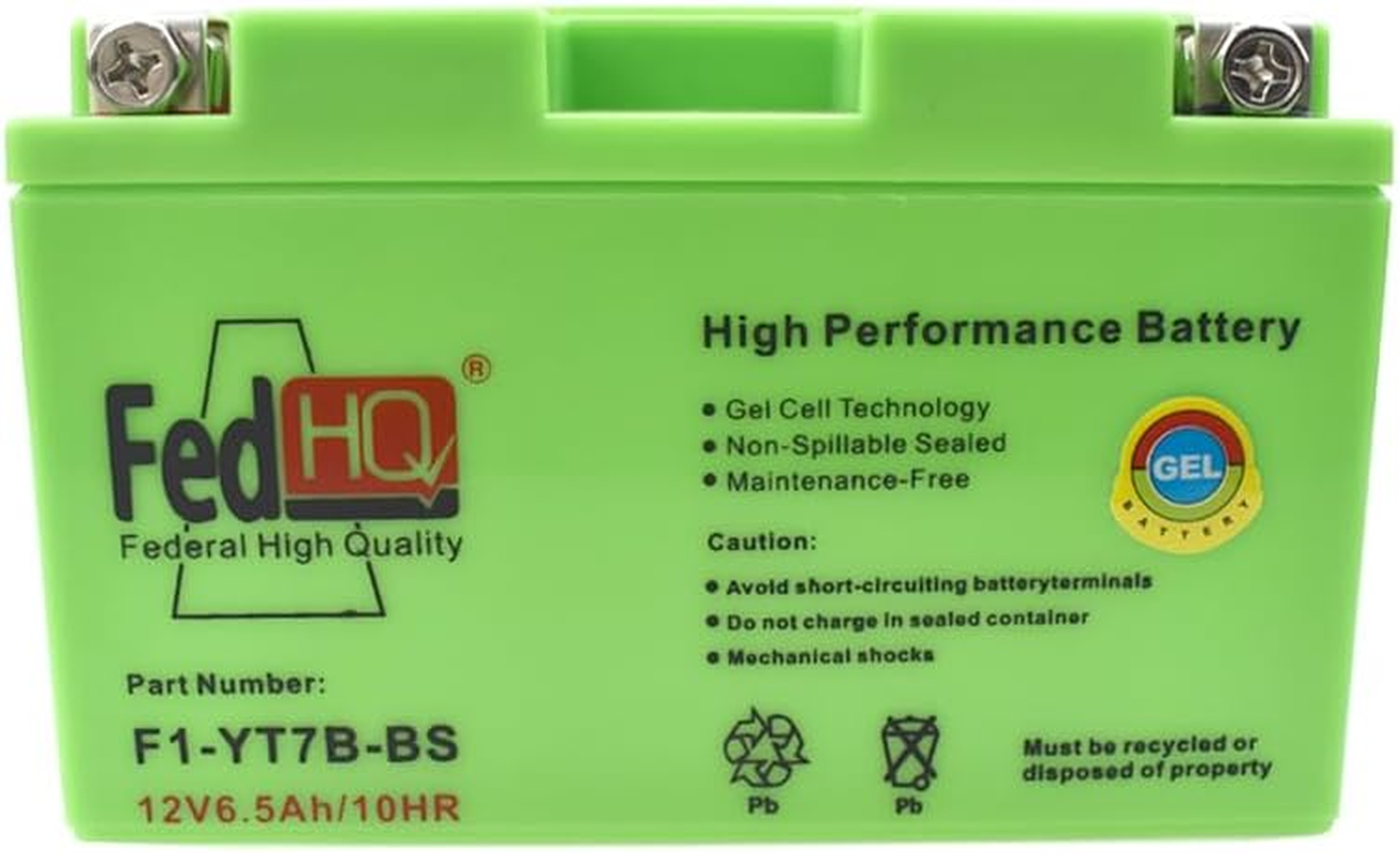 YT7B-BS 12V 6.5Ah Motorcycle GEL Battery Dirt Bike ATV Quad Scooter Motorbike Replace YT7B-4 GT7B-4 UT7B-4 CT7B-BS MB7U image number 3