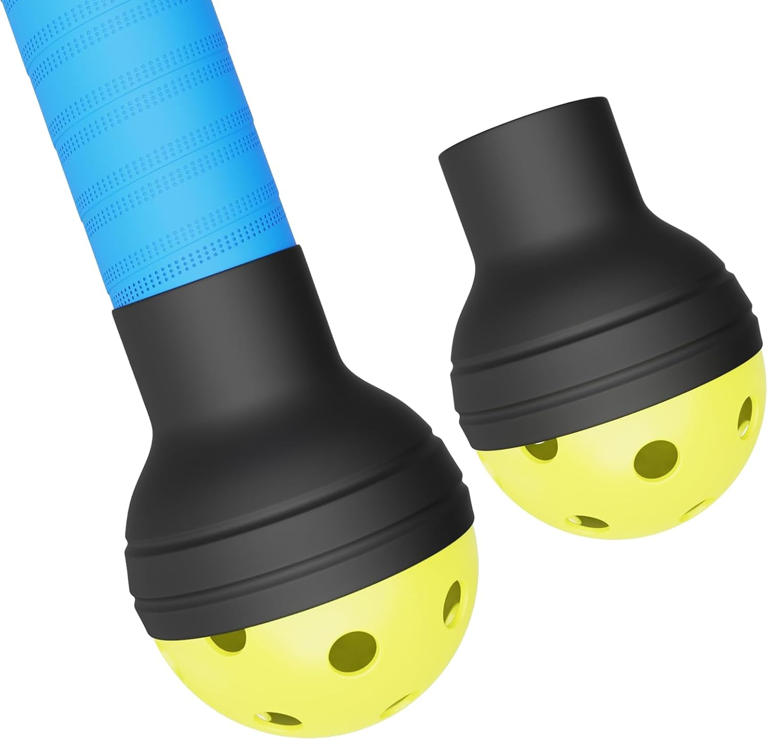 2 Pack Pickleball Ball Retriever Suction Cup, Pickleball Ball Picker Upper Suction Cup Ergonomic Pickup Ball Grabber Picker Ball Pick up Suction Cup Attaches to Pickleball Paddles