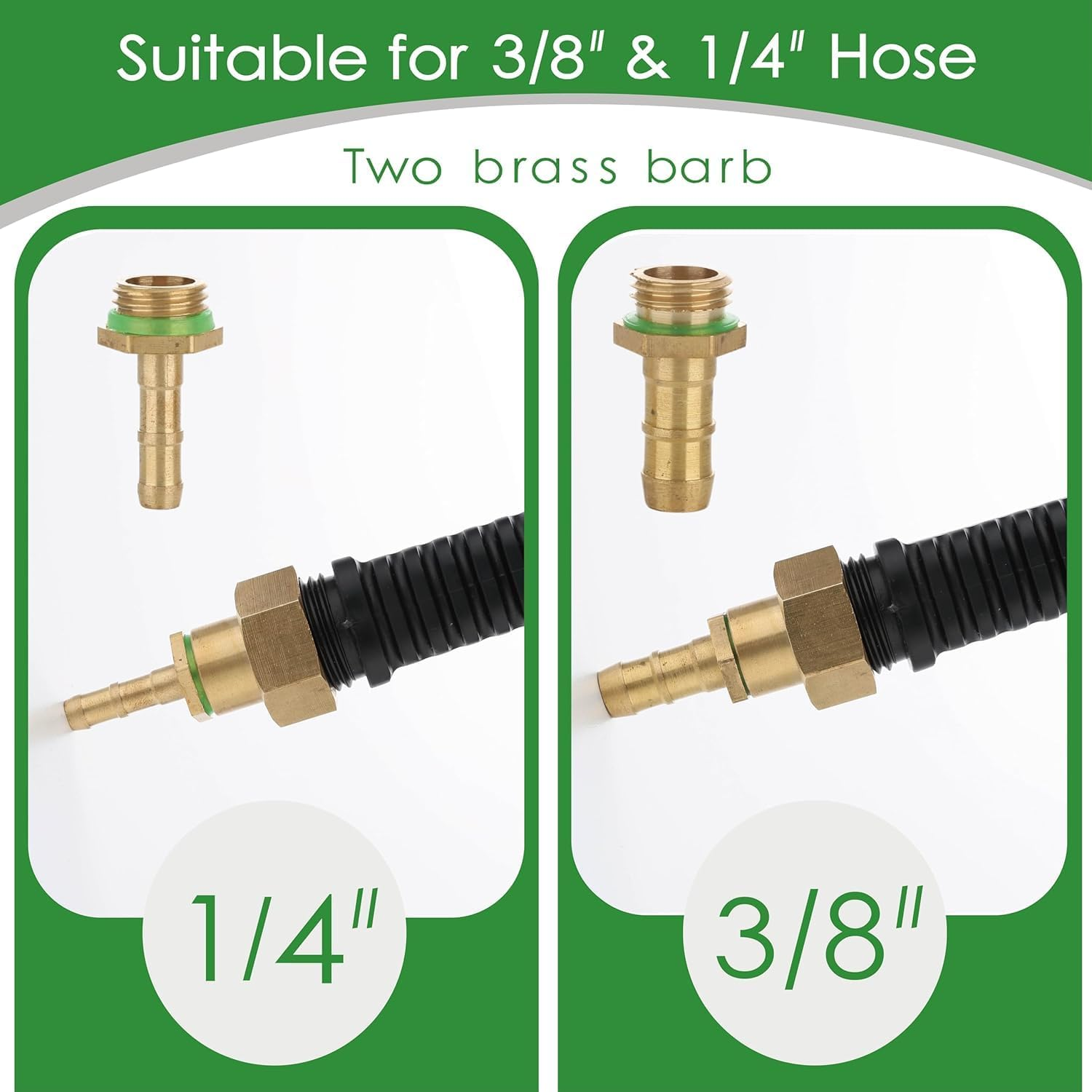 Adjustable Universal Sprayer Wand with 3/8" Brass Barb, Stainless Steel Replacement with Shut off Valve (44 Inches) image number 3