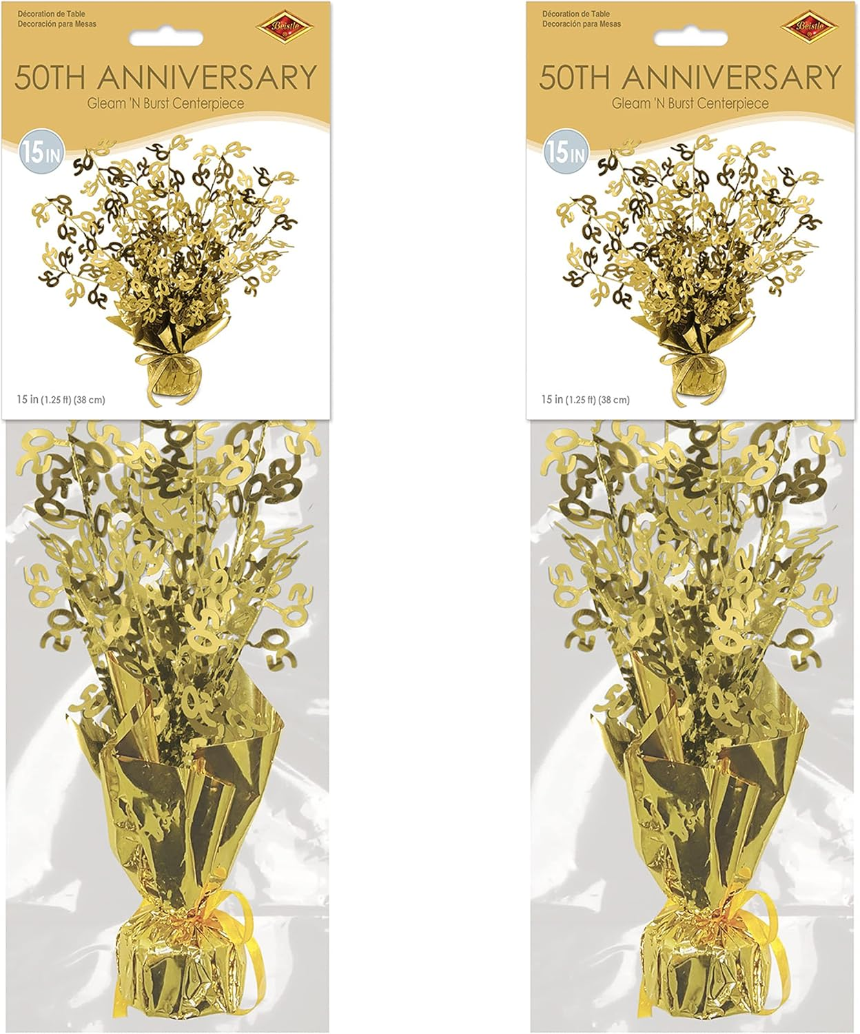 50 Gleam 'N Burst Gold Centerpiece Pack of 2 image number 1