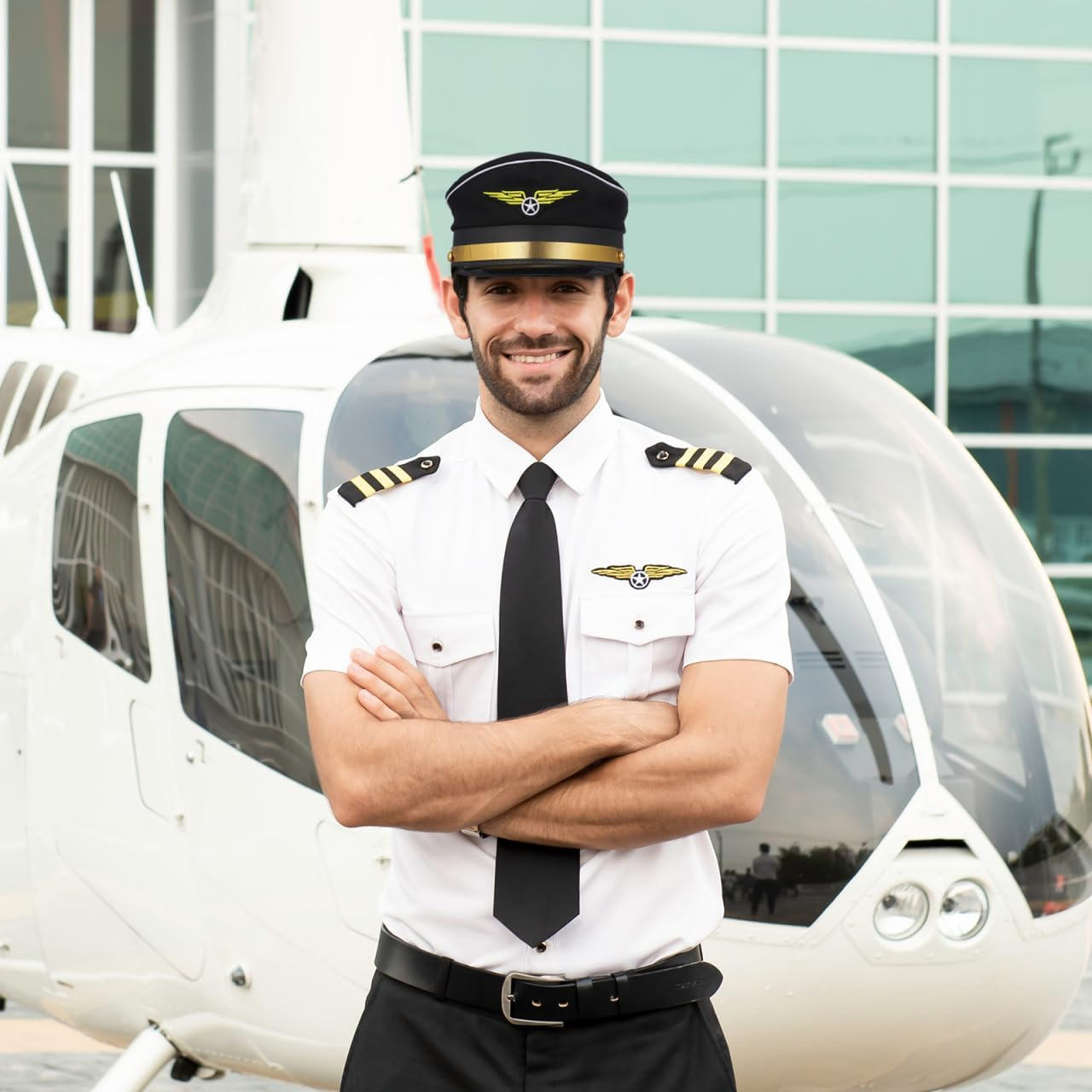 Pilot Hat for Adults Decorative Cosplay Accessory Adjustable Party Hat for Halloween Costume Comfortable Fit for Men for Stage Performance and Costume Parties image number 5