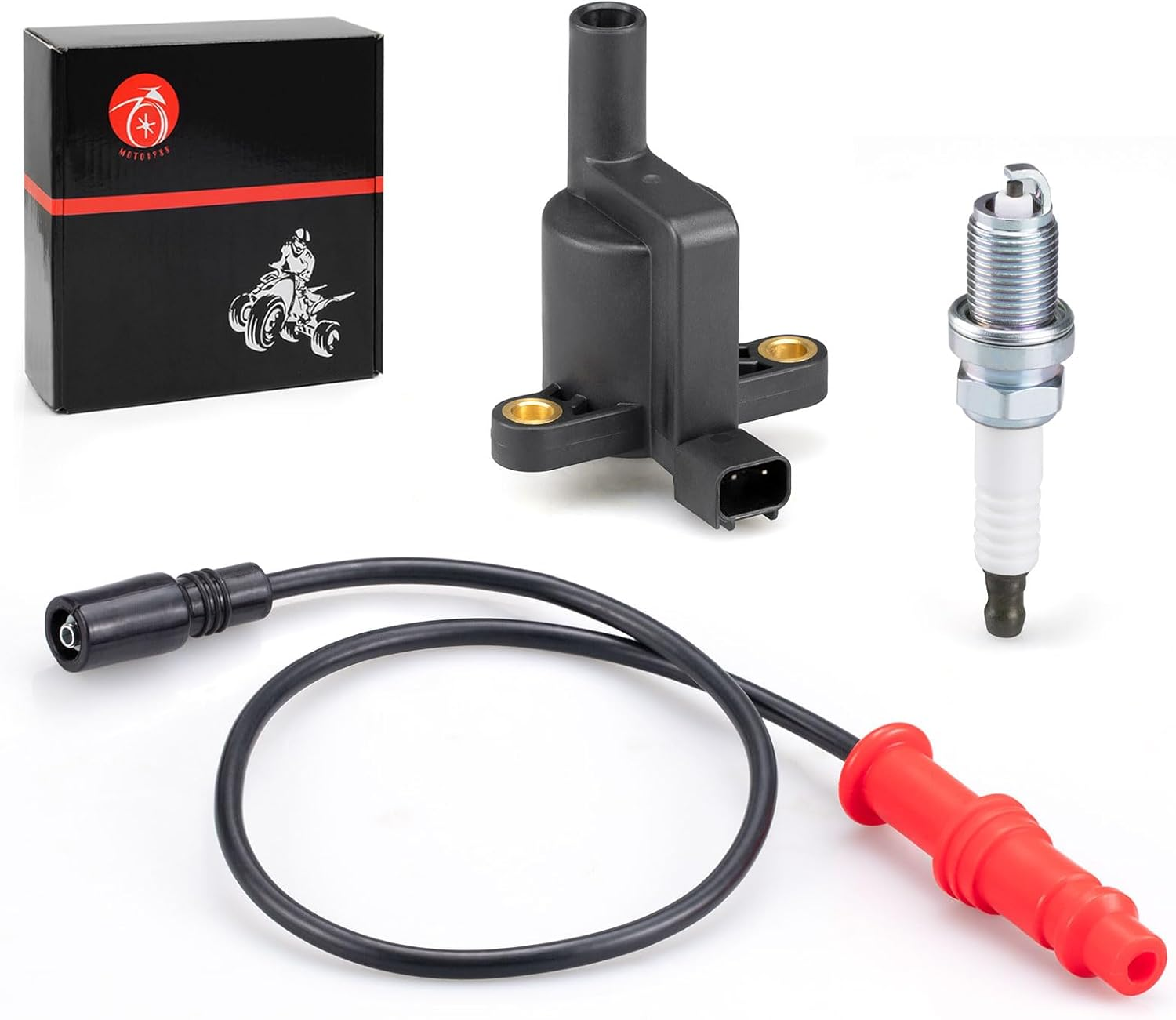 Ignition Coil W/Wire Cap & Spark Plug for Polaris Sportsman EPS/EFI/XP 550 2009-2014 Sportsman 500 EFI 2008-2014 image number 6