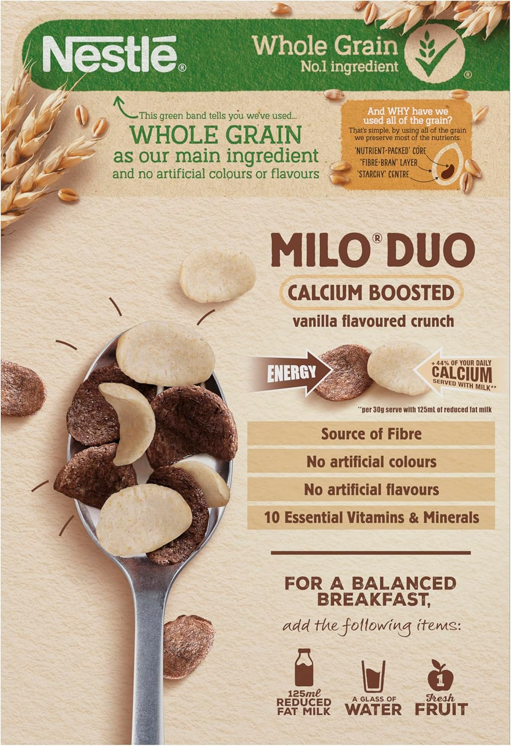 Nestle Milo Duo Cereal, 580 G image number 2