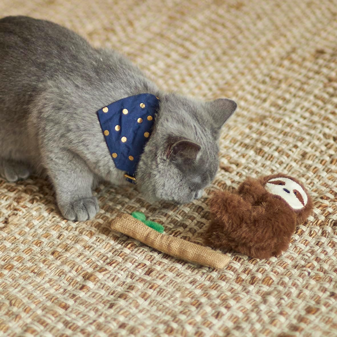 Kazoo Jungle Sloth Cat Toy image number 5