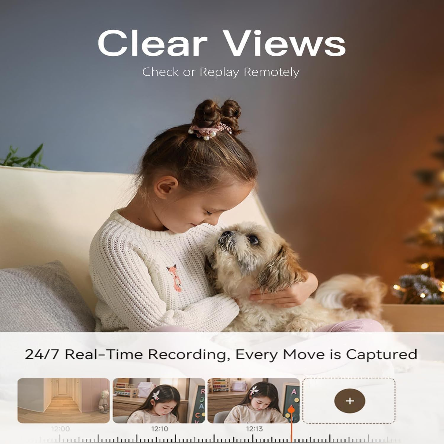 Quintin Camera, Robot Camera on Wheels, 360&deg; View Quintin Robot, 1080P HD Wi-Fi Mobile Pet Cameras with App Control, 2 Way Audio, Night Vision for Pet/Baby/Elderly (Wifi) image number 4