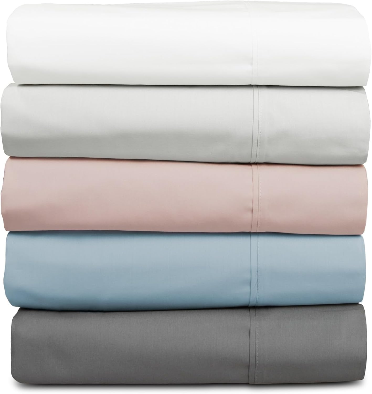 Algodon 300TC Cotton Bed Sheet Set with Pillowcases, Silver, King