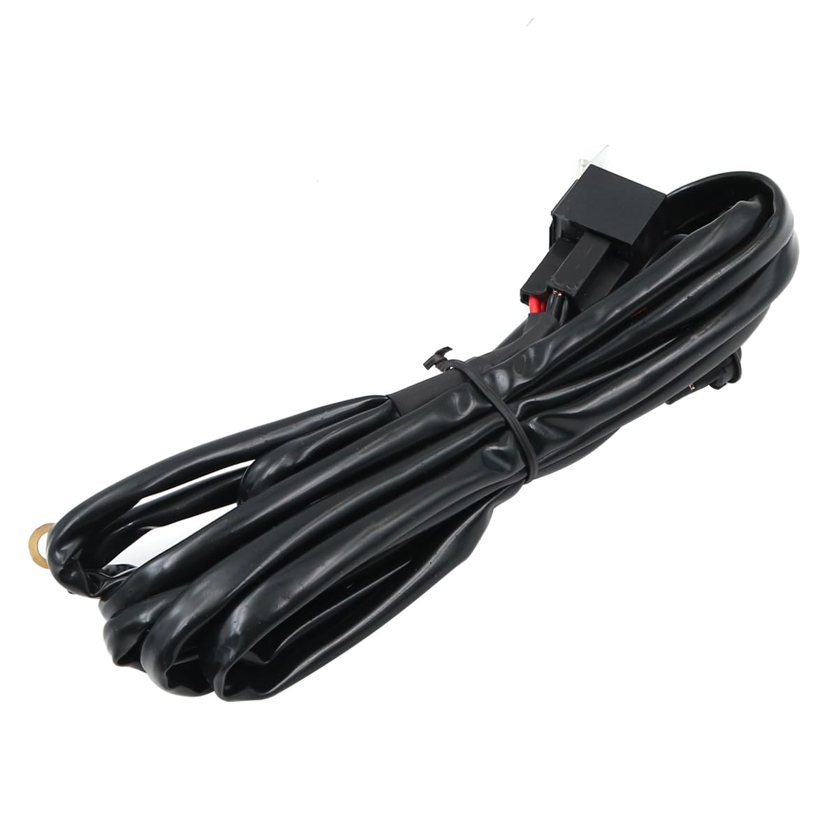 NUZAMAS LED Light Heavy Duty Wiring Harness Kit 12V/40A Fuse Relay On/Off Switch Relay for Work Lights off Road Driving Lights Two Lead image number 6