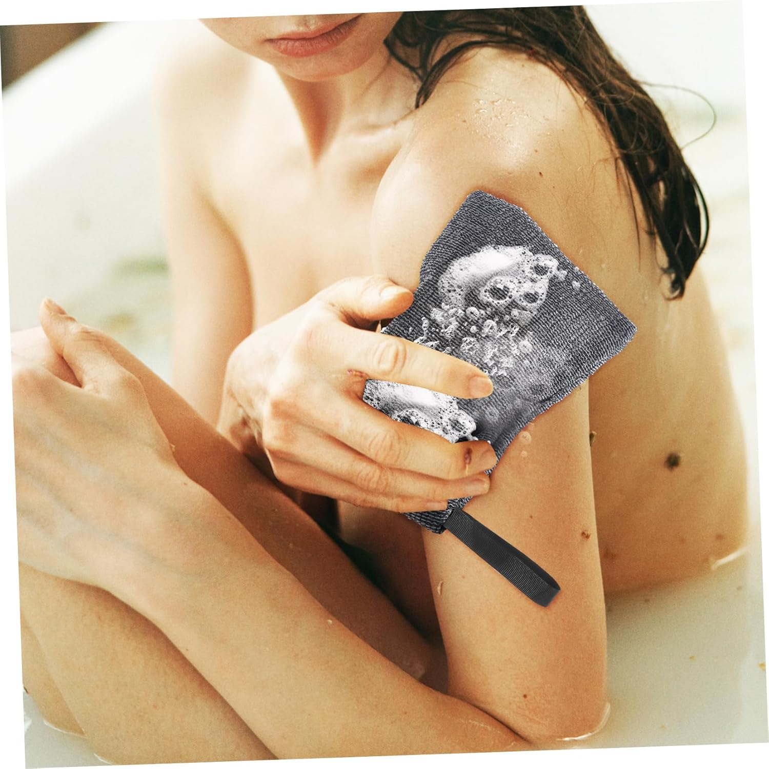 Healeved Soap Saver Soap Bar Container 4 Pcs 19X11.5Cm Nylon Foaming Bath Storage Pouch with Hanging Rope for Bathroom Use