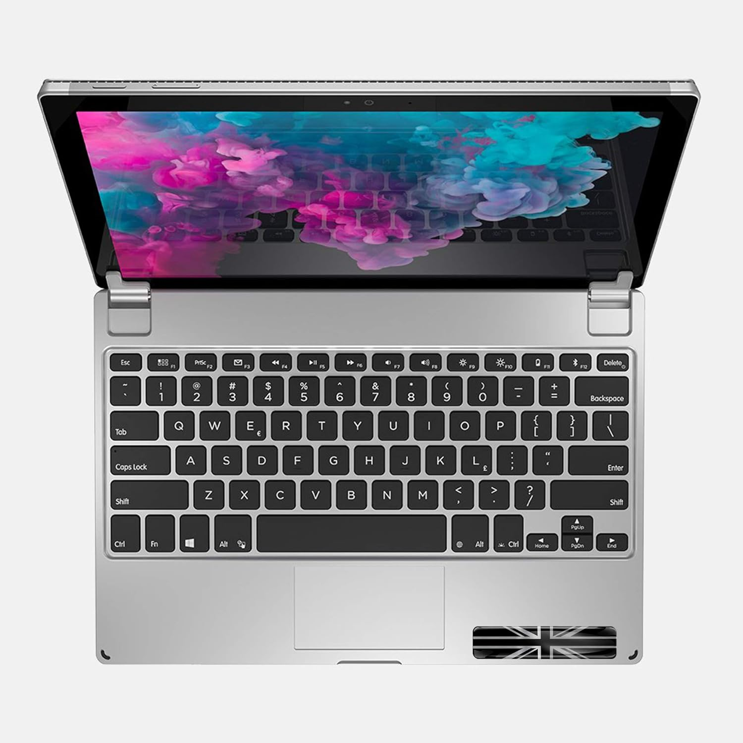 2 X 3D Domed Silicone Silver Stickers Decals UK United Kingdom Union Jack National Great Britain England Flag Car Motorcycle Helmet F 127 image number 4