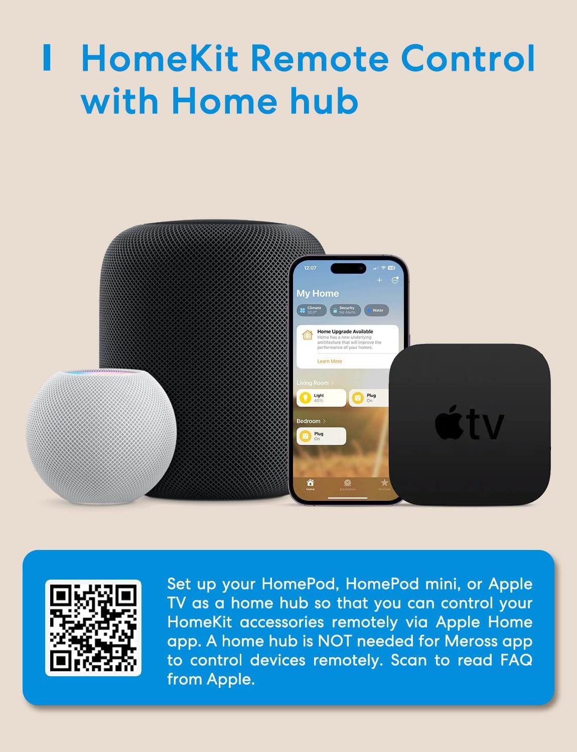 Meross Smart Wifi Plug with Energy Monitor, 2 Pack, Works with Apple Homekit, Alexa, Google Assistant, and Smartthings image number 6