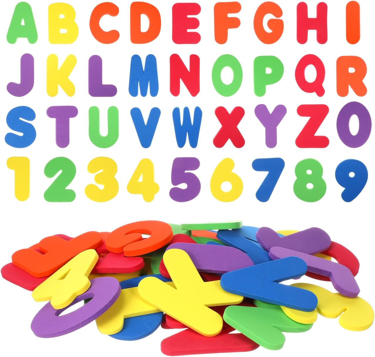 ERINGOGO 72 Pcs Bath Letters Toys Early Learning Bath Toy Water S Alphabet S Foam Floating Educational S
