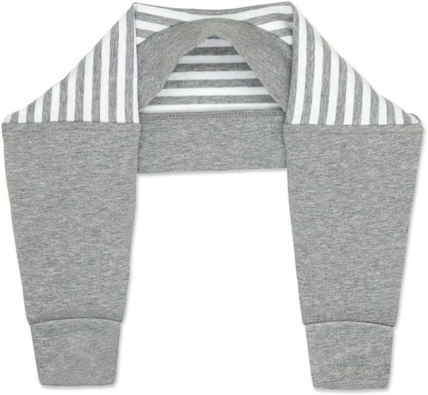 Love to Dream Arm Warmers Winter Warm, 2.5 Tog, 4-12 Months, Attached Mittens Help Keep Little Hands Warm, Stripe Grey
