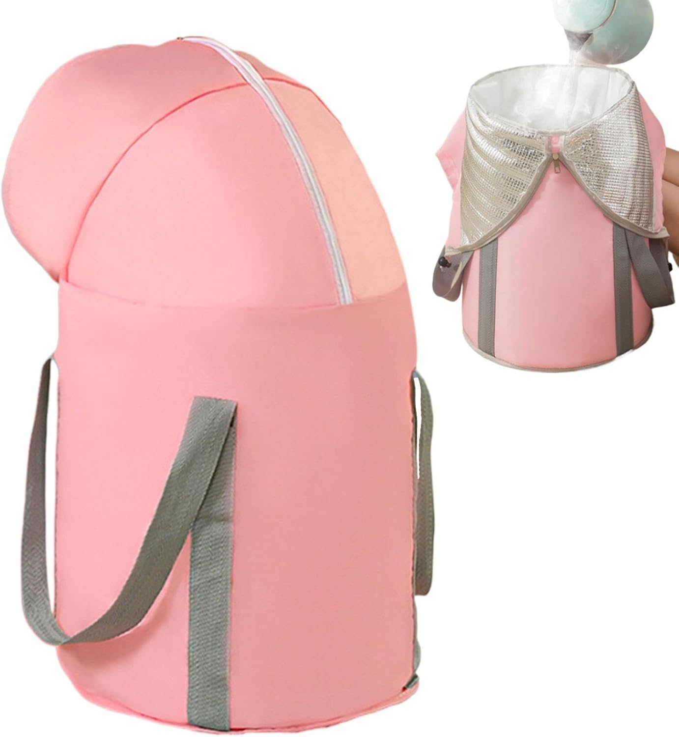 Foot Bath Bucket, Foldable Foot Bath Basin Foot Wash Bag with Knee Cover, Foot Spa Bucket Pedicure Foot Spa Tub Bag for Outdoor, Laundry, Camping Use