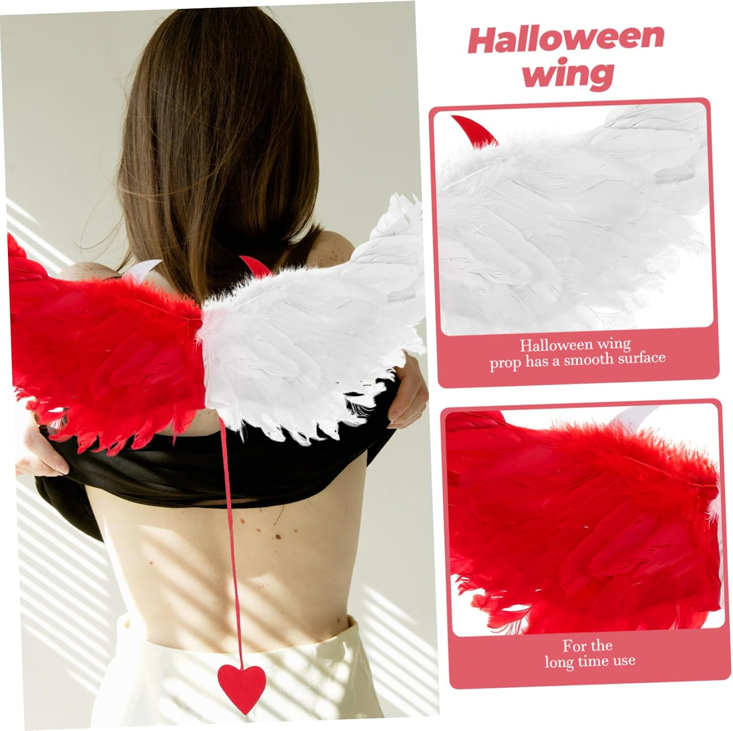 CHILDWEET 1 Set Halloween Costumes Wing Costume Party Wing Prop Party Costume Wing Prop Wing for Masquerade Wing Prop for Masquerade Wing Prop for Halloween Cosplay Headband image number 3