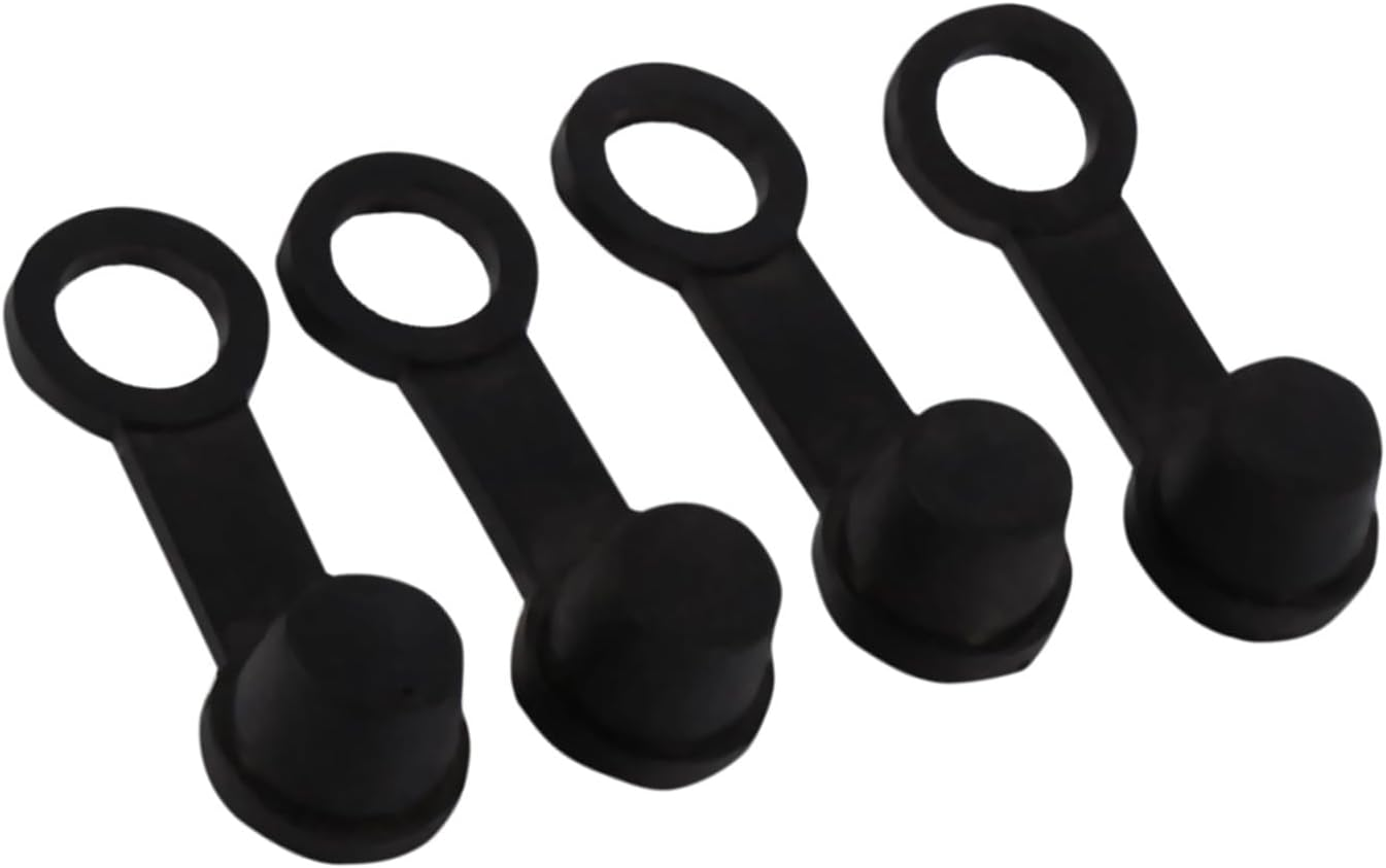 Dust Cover Replacement, Brake Bleed Nipple Cover, Black for Cars Motorcycle image number 3