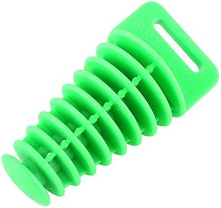 Motorcycle Muffler Tail Pipe Plug -Wash Plug 2 Stroke & 4 Stroke Muffler Exhaust Pipe-Plug(Green) image number 1