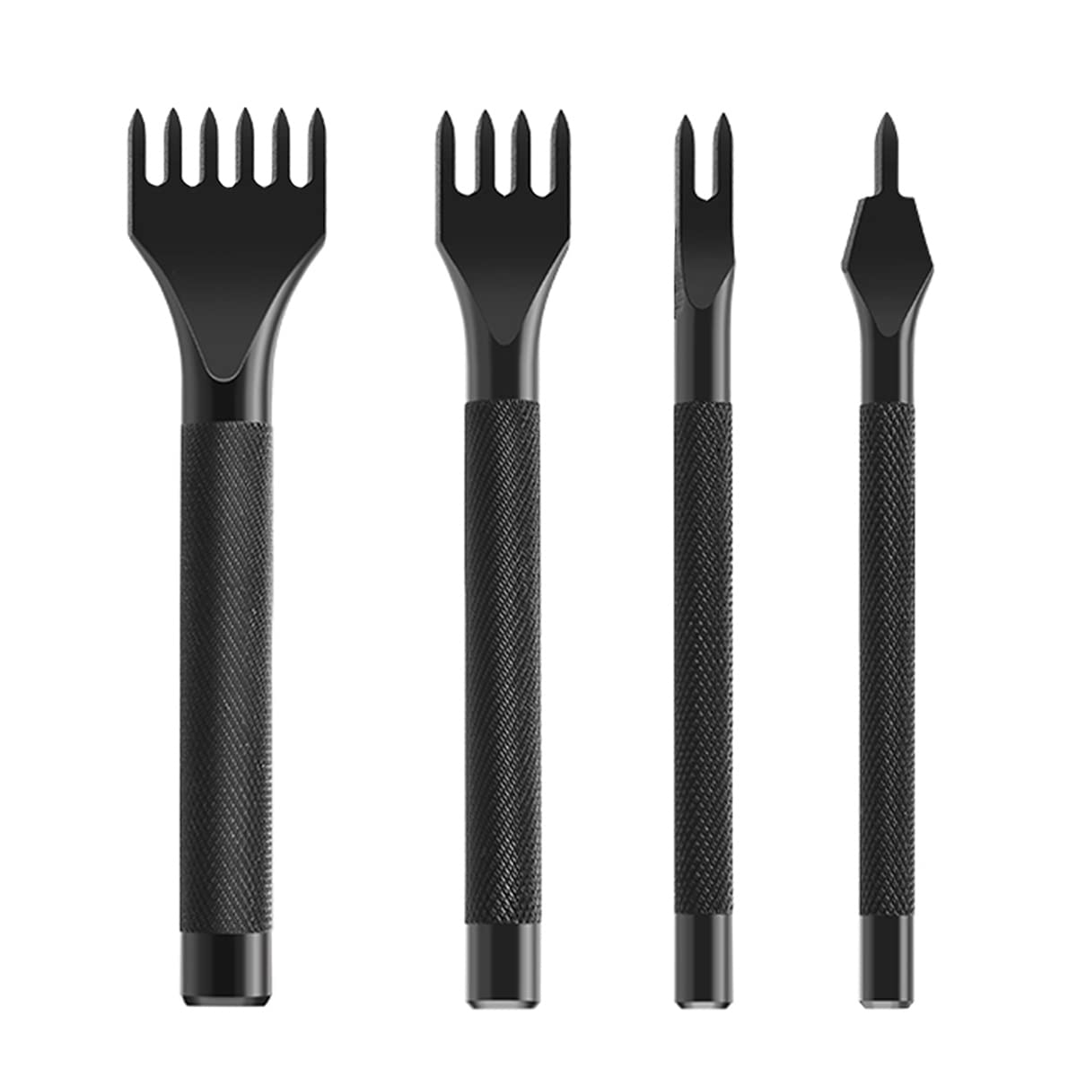 Leather Craft Tool 1/2/4/6 Prong DIY Lacing Stitching Punches Hole, Leather Craft Kits (5Mm) image number 6