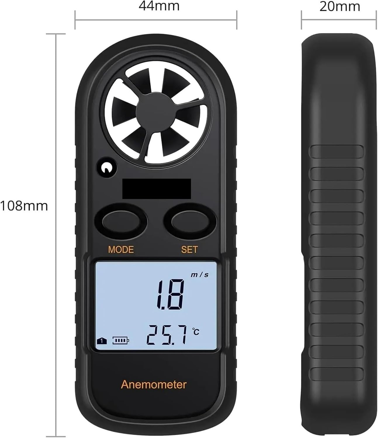 Handheld Anemometer 3-In-1 Digital Wind Speed Meter for Drones, Windsurfing image number 5