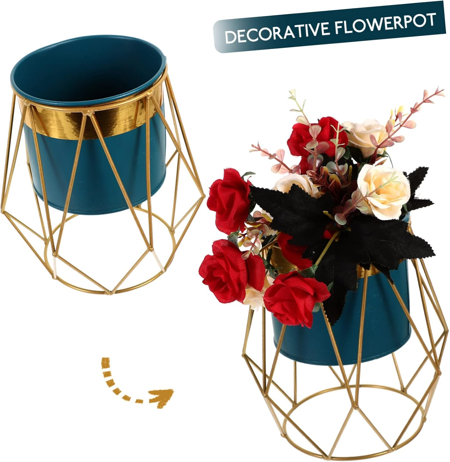 Nordic Flower Pot Stand Durable for Outdoor Use Enhance Your Garden Aesthetics Random Color image number 2