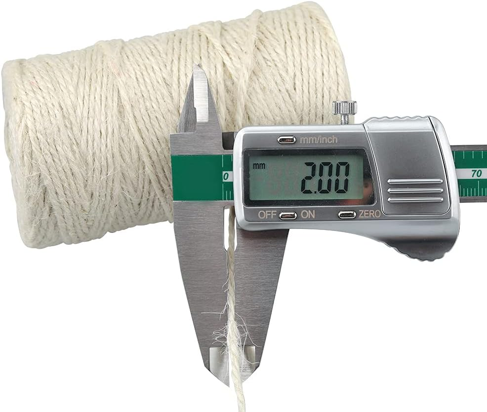 Jijacraft Jute String Coloured Craft Cord Garden Cord Decorative Cord 2 Mm X 100 M for DIY Crafts Gardening Gifts Packaging (Beige) - Grey image number 5