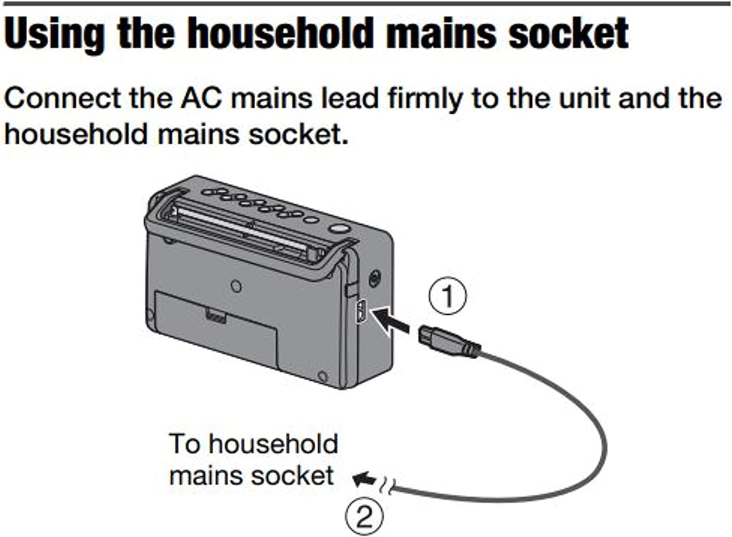Panasonic Portable Digital DAB+ FM Radio (RF-D10GN-K) image number 1