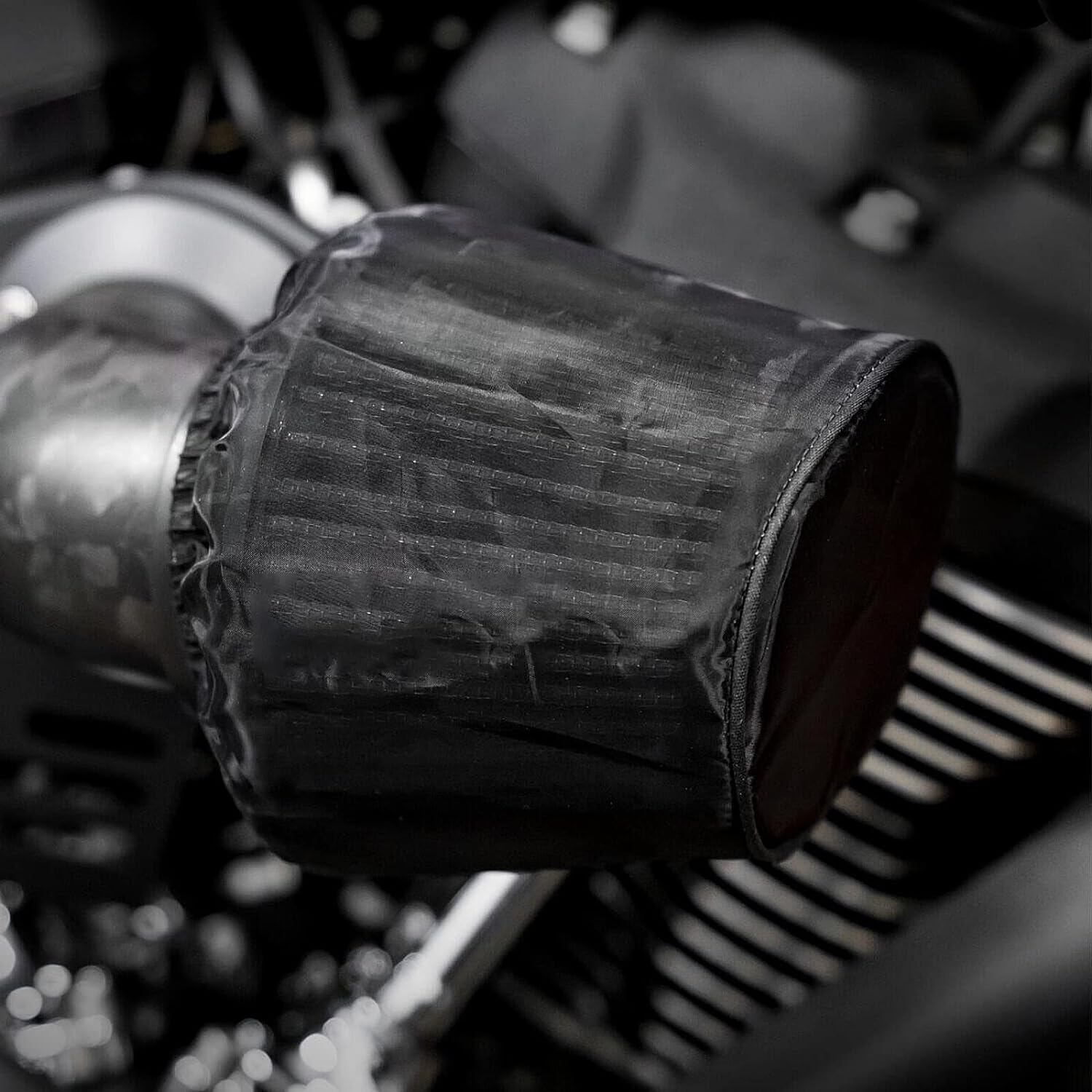 HDBUBALUS Motorcycle Air Filter Rain Sock Dustproof Protective Cover Fit for Harley 117 Dyna Sportster Touring Softail Air Cleaner Kits image number 4