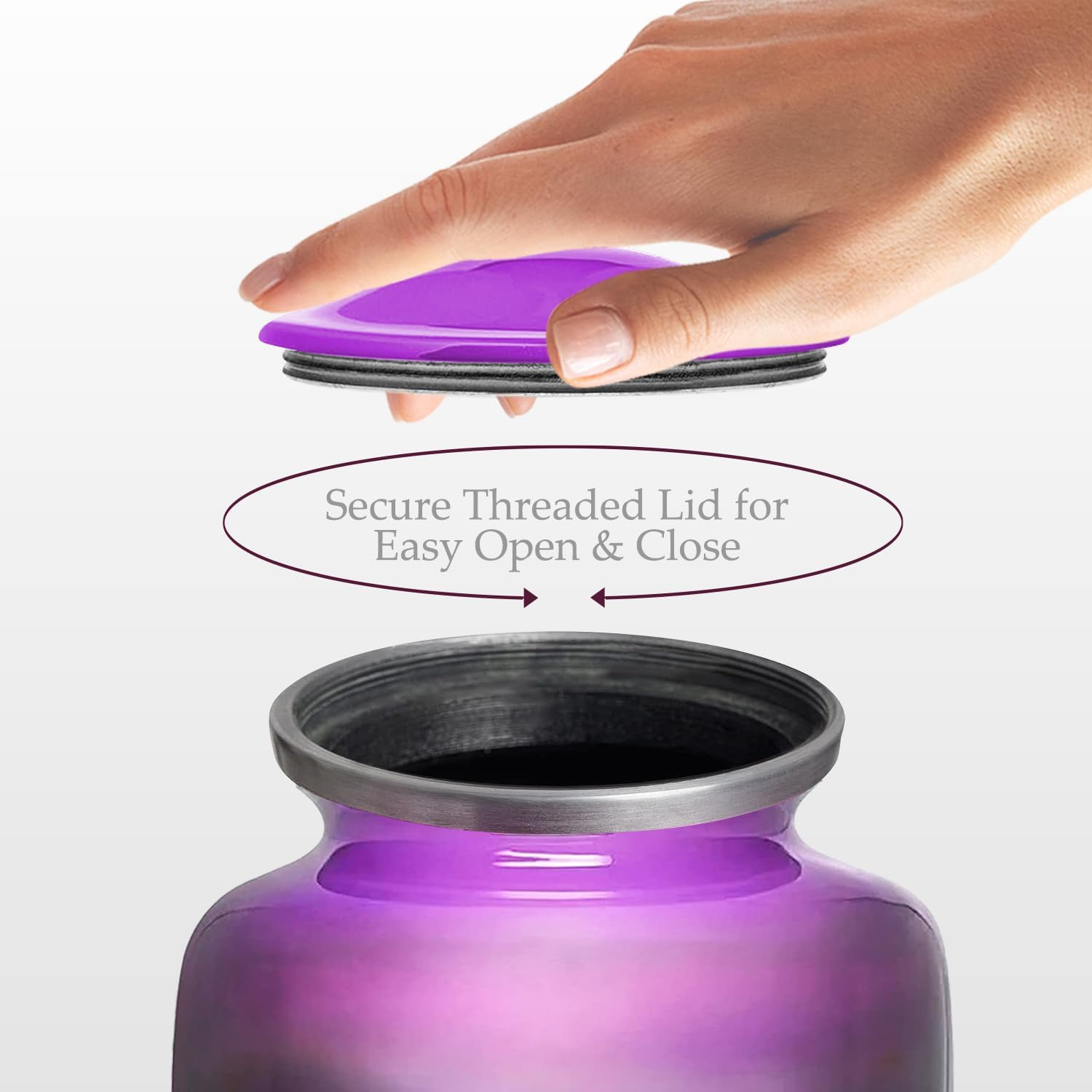 Trupoint Memorials Cremation Urns for Adult - Hummingbird Urn - Handcrafted Cremation Urn, Large Burial Urns for Ashes - Urns for Human Ashes Adult Female, Urn for Ashes for Women - up to 200 LBS image number 3