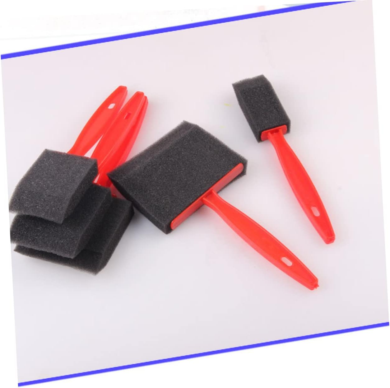 COHEALI Kids Paint Sponge Brush with Handle 6.50In Lightweight Foam Sponge Paintbrush for DIY Art and Crafts Suitable for Acrylic and Water-Based Paints image number 3