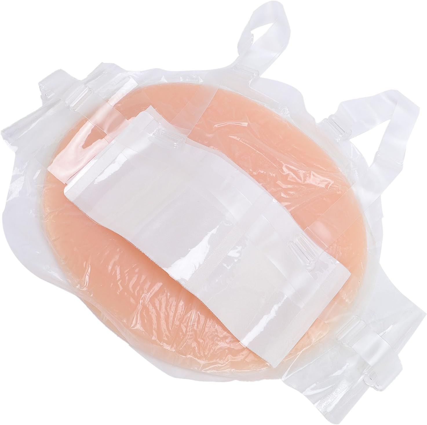 Fake Pregnant Belly, Silicone Fake Pregnancy Belly with Adjustable Strap, Artificial Prosthetic Baby Bump Costume, Tummy Photography Actor Performance Prop, Baby