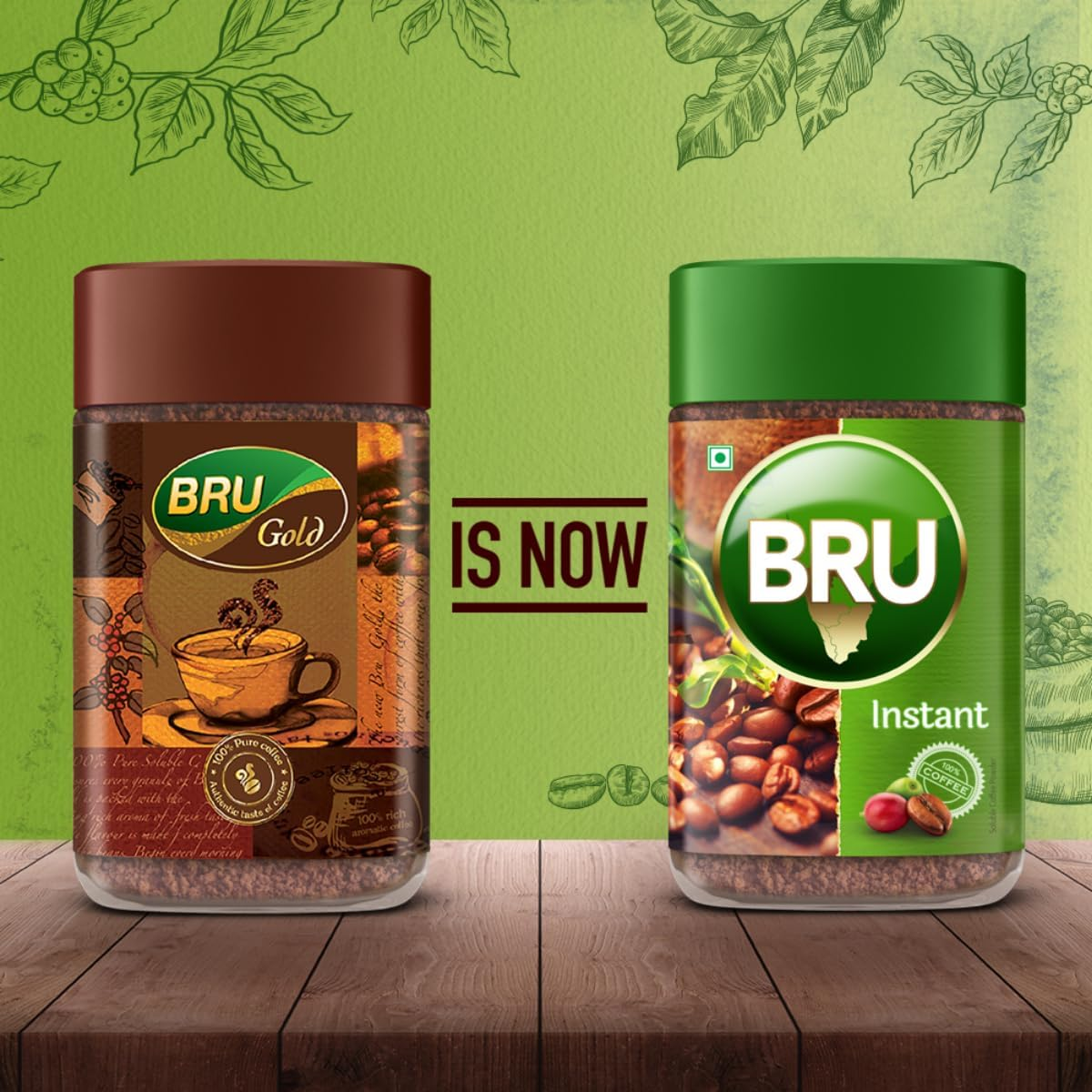 Bru Pure Coffee in Glass Jar, 200 G