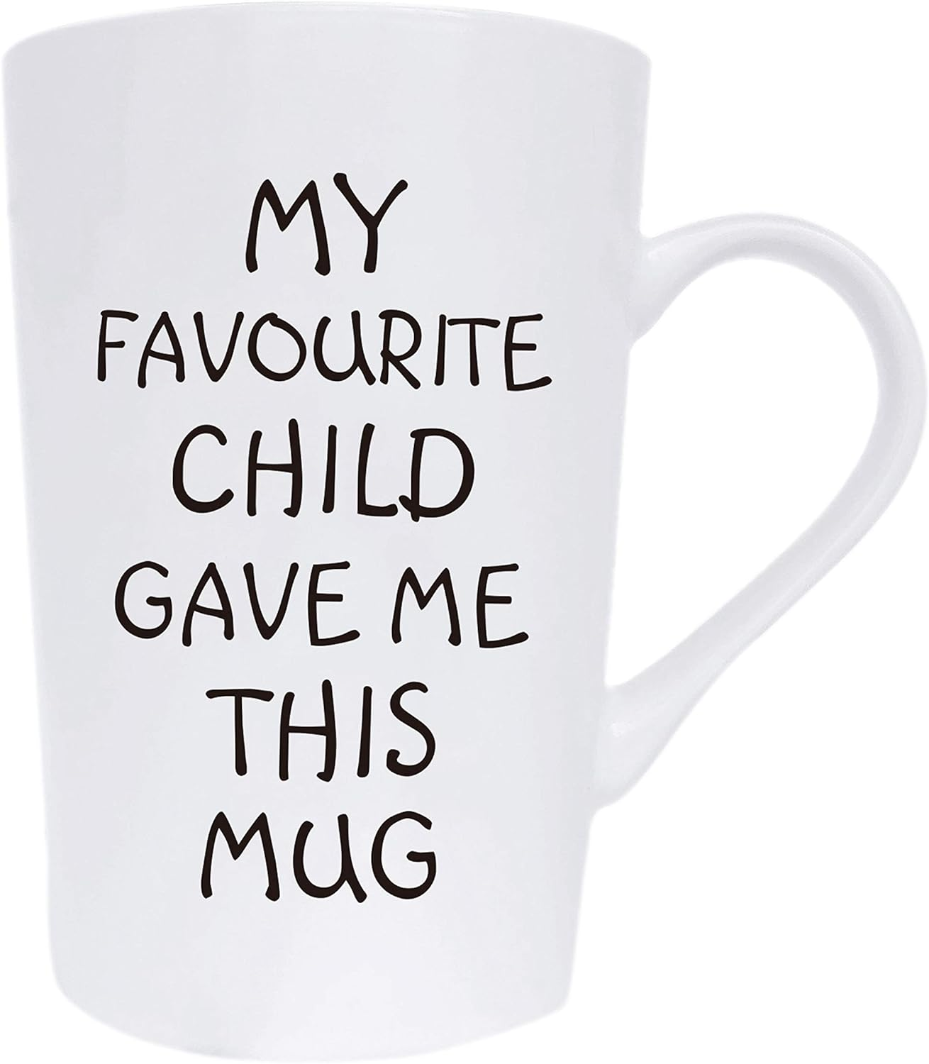 Funny Gifts My Favourite Child Gave Me This Mug Christmas, Best Dad and Mum Coffee Mug Gifts Father'S Day and Mother'S Day Present Idea from Daughter Son Kids, White 12 Oz image number 1
