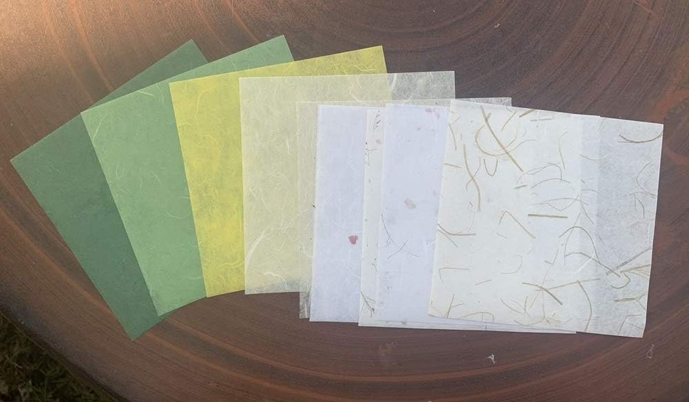 Mulberry Paper 50 Sheets Square Origami Paper Arts Folding Craft Decoration Paper for DIY Crafts image number 3