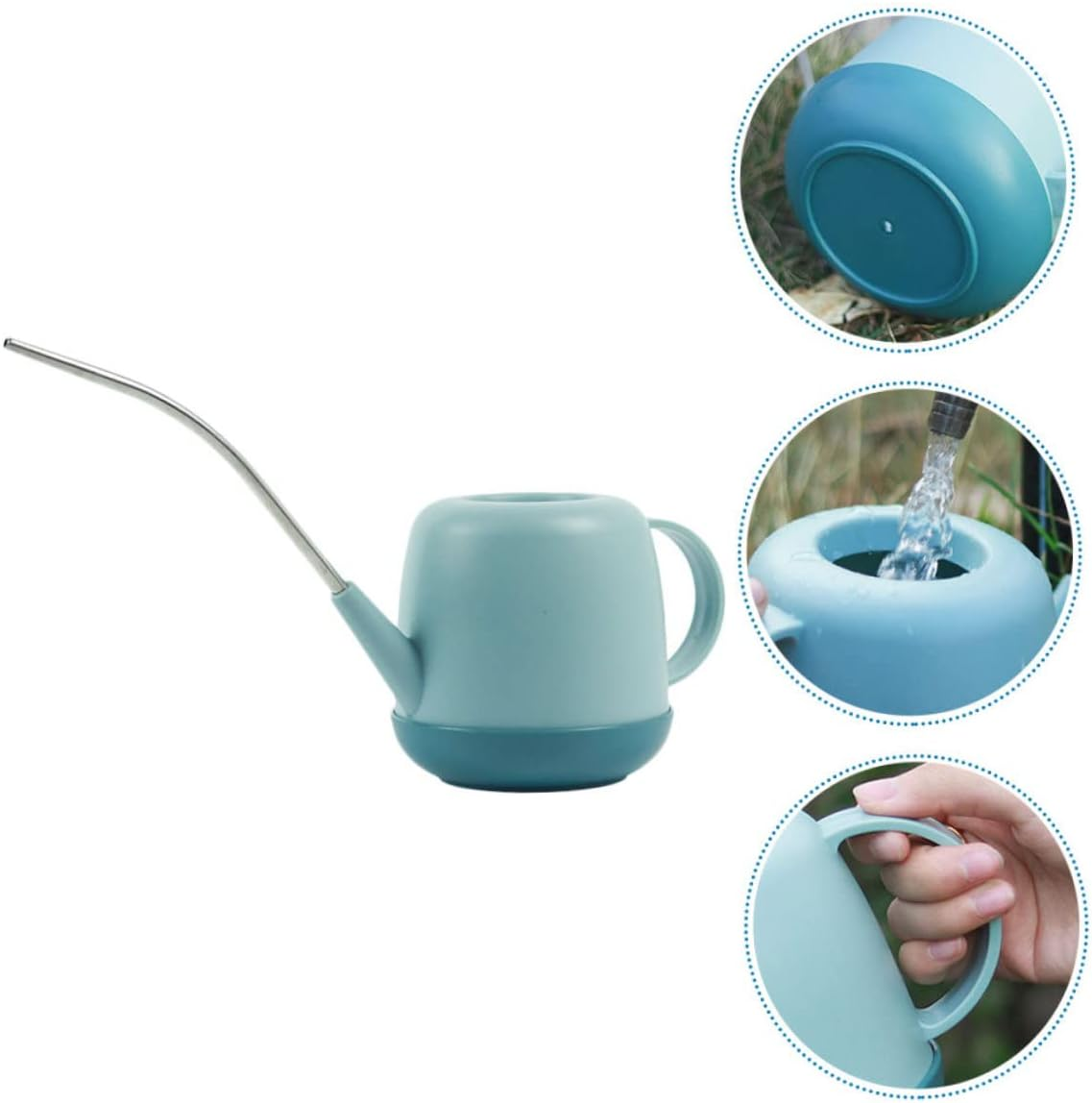 Indoor Watering Pot Ergonomic Handle Long Spout Can for Indoor Plants Safe image number 3