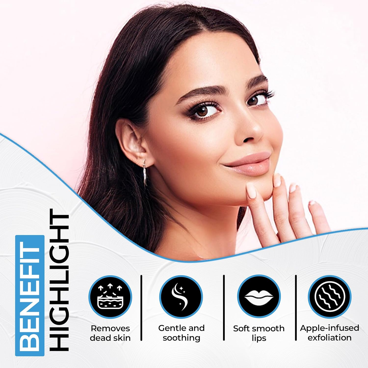 2-In-1 Lip Care Kit &ndash; Blueberry Lip Scrub Exfoliator (28G) & Strawberry Moisturizing Lip Balm (20G) | Lip Lightening for Dark Lips | Exfoliating Lip Scrub & Lip Balm Set for Soft, Hydrated Lips (48G) image number 4