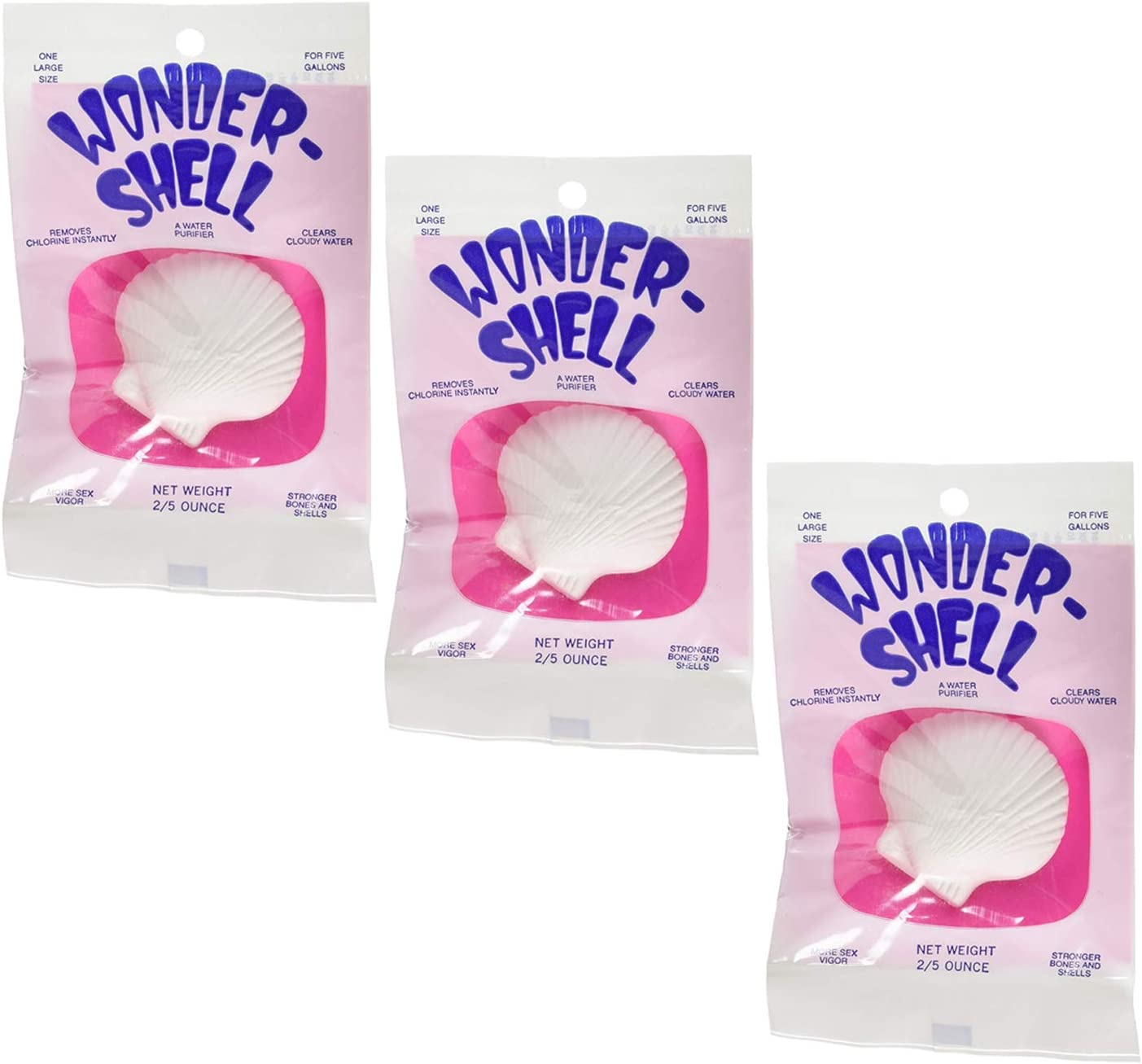 (3 Pack) Weco Wonder Shell Natural Minerals, Large, for a Total of 3 Large Shells