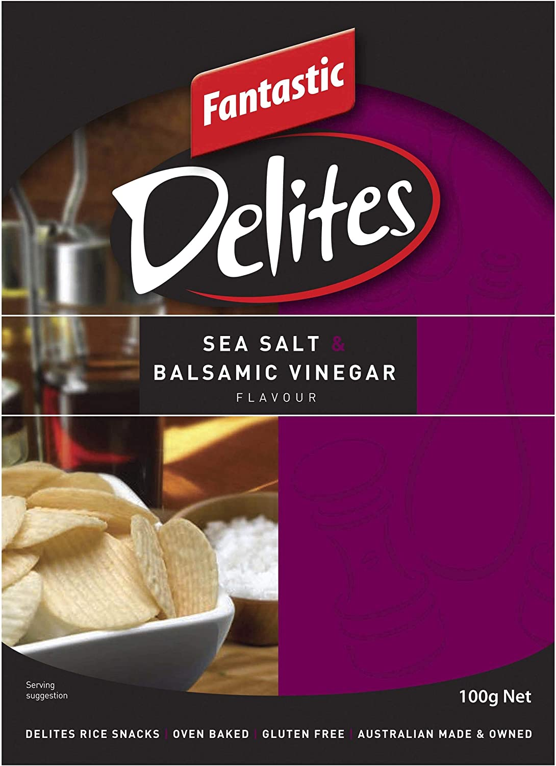 Fantastic Delites Sea Salt and Balsamic Vinegar, 100G image number 1