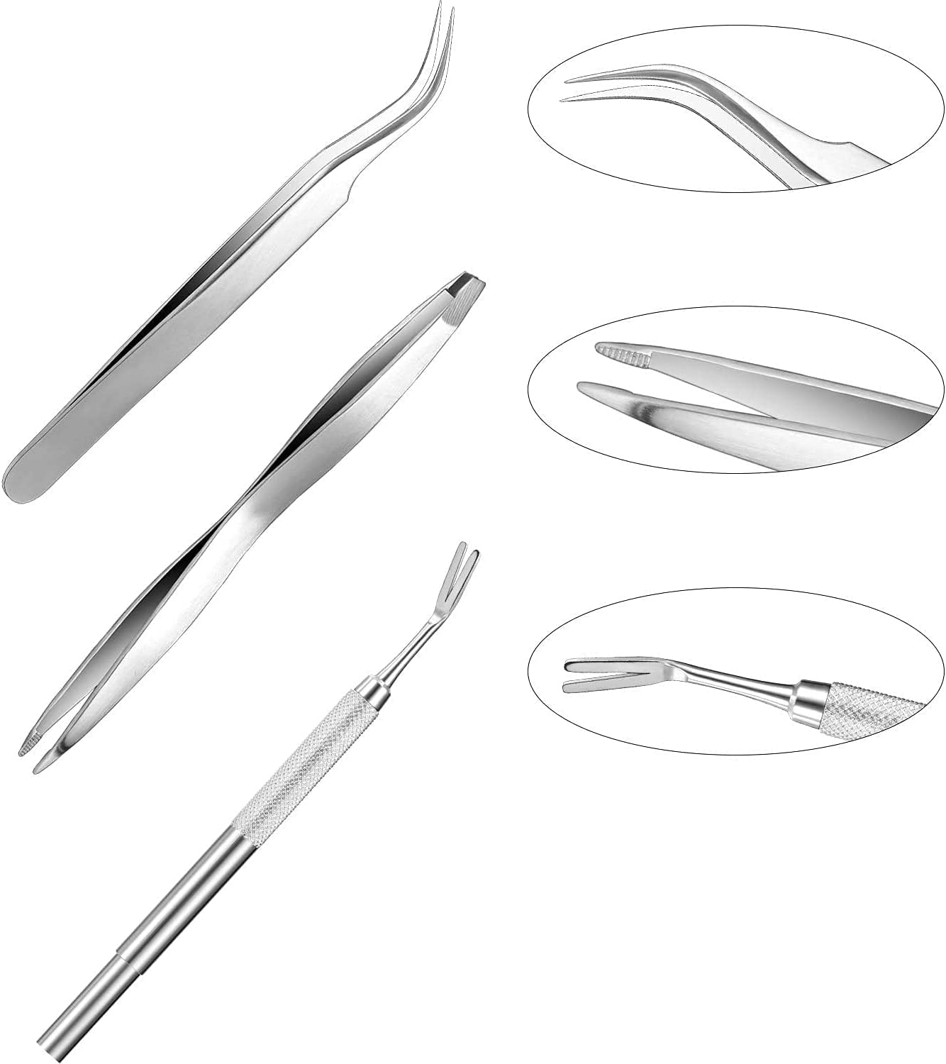 Cats and Humans Plastic Tick Puller Tick Grabber, 7Pcs Tick Remover Tick Remover Tick Puller Removal Tick Grabber,Tick Removal Tick Picker Flea Removal Tool,Tick Hook Louses Pliers Remover,Orange - Orange image number 3