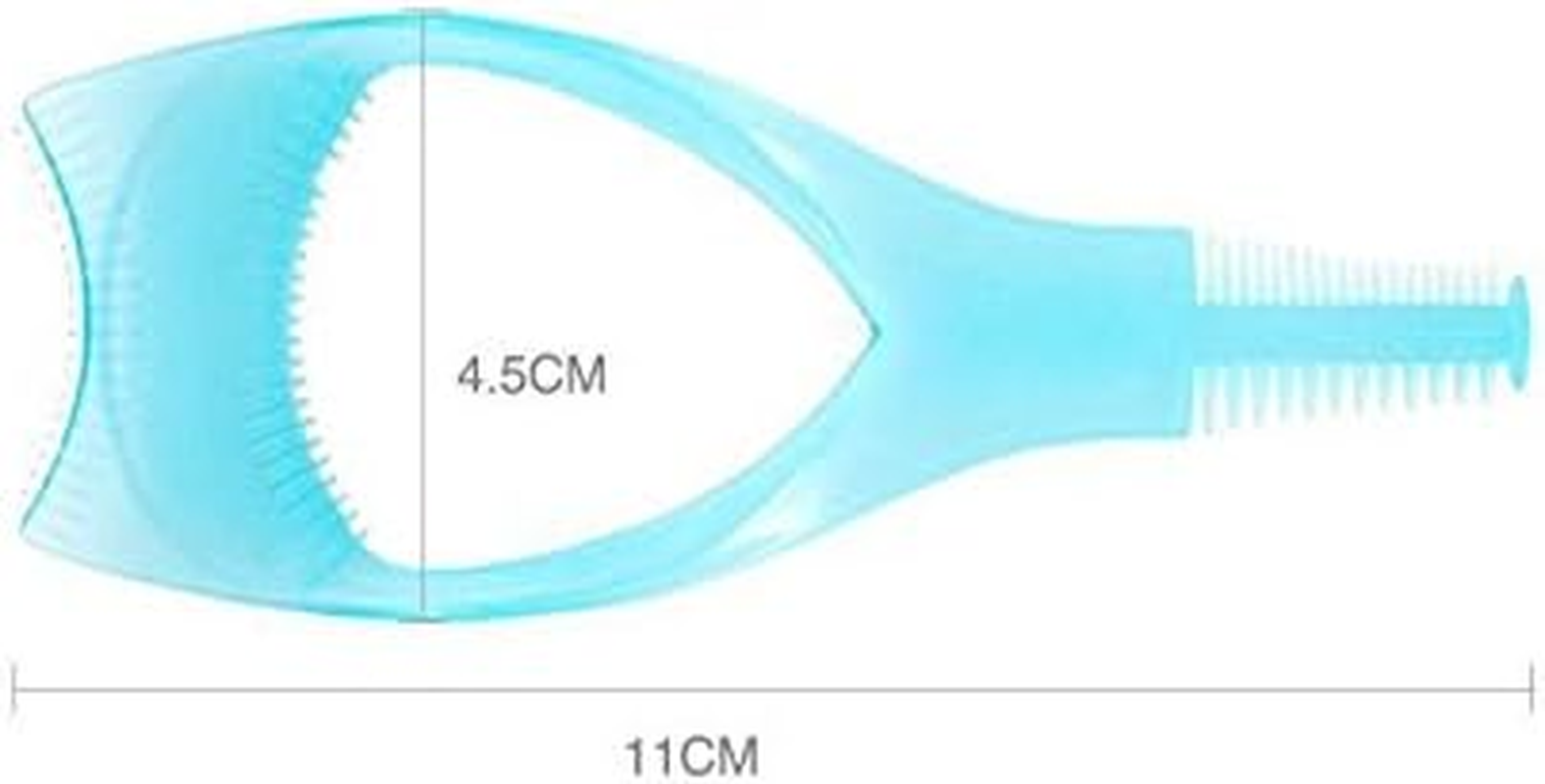 2Pcs Plastic 3 in 1 Makeup Cosmetic Eyelash Tool Upper Lower Eye Lash Mascara Guard Applicator Guide Helper with Eyelash Comb image number 2